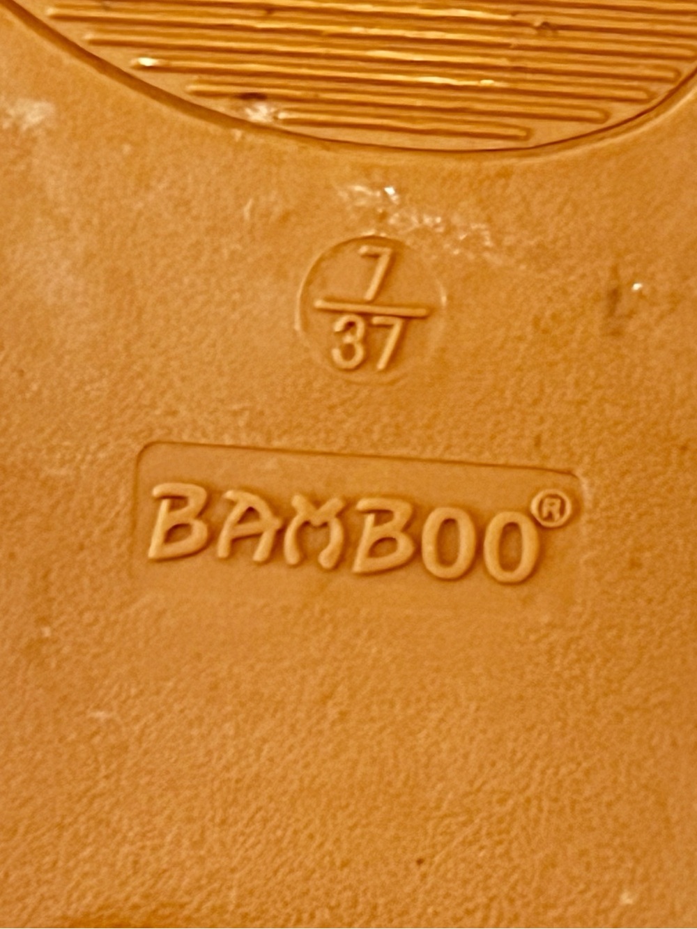 BAMBOO Tan/Brown Slide Mules with Cutout Strap - Picture 5 of 6